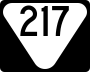 State Route 217 marker