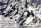 Photo taken after the Smyrna fire. The text inside indicates that the photo had been taken by representatives of the Red Cross in Smyrna