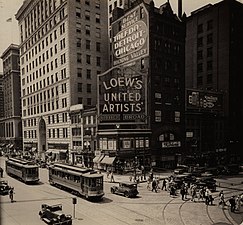 The bank building in the early 20th century