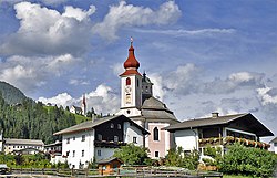 Holy Trinity Church and Saint James Church (in the background) in Strassen