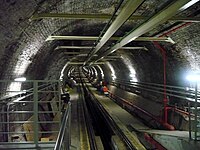 The tunnel between Beyoğlu and Karaköy station
