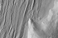 Another view of surface of Nilosyrtis Mensae, as seen by HiRISE, under the HiWish program