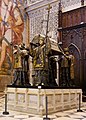 Monumento funerario de Cristóbal Colón en la Catedral de Sevilla.