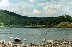 The Ufa River near the work settlement of Arti in Artinsky District