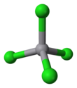 3D model of the vanadium tetrachloride molecule