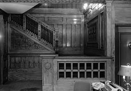 Villard House staircase, designed by Stanford White, executed by Joseph Cabus (1882–84).