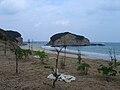 広田遺跡ほぼ同じ海岸線を。2011年