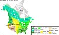 Image 50A map of the bioregions of Canada and the US. (from Ecoregion)