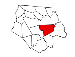 Location of Jefferson Township within Ashe County