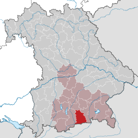 Localisation de Arrondissement de Miesbach