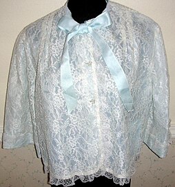 Modern lace bed jacket