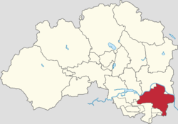 Location within Changping District