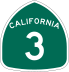 State Route 3 marker