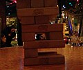 Cantilever occurring in the game "Jenga"
