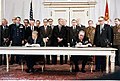 Image 123United States President Jimmy Carter and Soviet Premier Leonid Brezhnev sign the SALT II treaty, June 18, 1979, in Vienna, Austria (from 1970s)