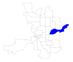 Location of Chief Garry Park in Spokane