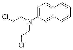 Strukturformel von Chlornaphazine