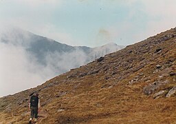 Ascending the mountain