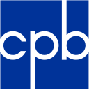 A blue square with white lower-case letters C, P, and B in the center.