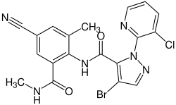 Strukturformel von Cyantraniliprol