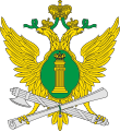 The emblem of the Russian Federal Bailiffs Service, bearing the fasces