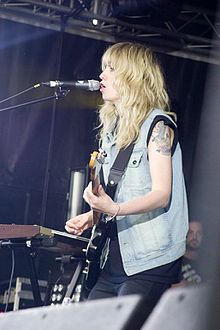 Ladyhawke performing at the Evolution Festival in Newcastle upon Tyne, England, on 25 May 2009