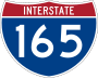 Interstate 165 marker