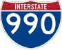 Interstate 990 marker