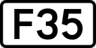 Route F35 shield}}