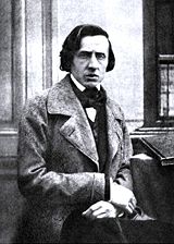 A única fotografia conhecida de Chopin, provavelmente feita por Louis-Auguste Bisson em 1849.