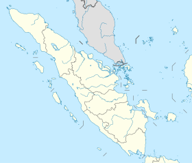 Map showing the location of Kerinci Seblat National Park