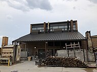 A kiln yard with multiple kilns