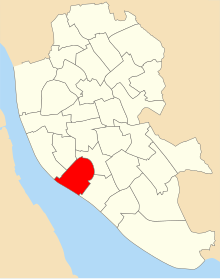 A map showing the ward boundaries of the 2004 St Michael's ward