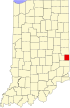 State map highlighting Union County