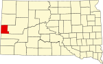 State map highlighting Lawrence County