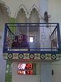 Minbar-balcony where the Khatib who leads the Jumu'a and Eid service delivers the Khutba from.