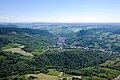 Salins-les-Bains depuis le belvédère du mont Poupet.