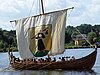 Full-scale replica of a viking longship
