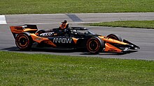 O'Ward taking pole position at Mid-Ohio in 2024