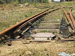 Rails de trains au Bénin (2020).