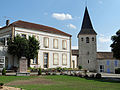 La tour-clocher de l'église Saint-Amans de Saint-Amans-de-Pellagal