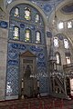 Sokollu Mehmed Pasha Mosque in Istanbul: view of the interior and the mihrab