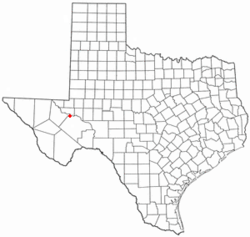 Location of Coyanosa, Texas