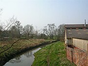 River Foss in Strensall as seen from the Post Office 54°02′27″N 1°02′07″W﻿ / ﻿54.040923°N 1.035334°W﻿ / 54.040923; -1.035334