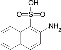 Strukturformel von 2-Aminonaphthalin-1-sulfonsäure