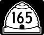 State Route 165 marker