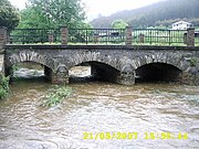 A ponte vella, destruída na riada de 2010