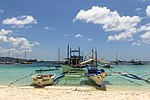 Motorized basnigan and bangka from Boracay, Philippines