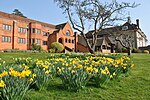 Bedales Memorial Library, Lupton Hall and Corridor