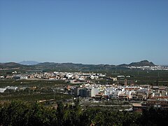 Vista de Benifarió y Cuartell desde la ermita